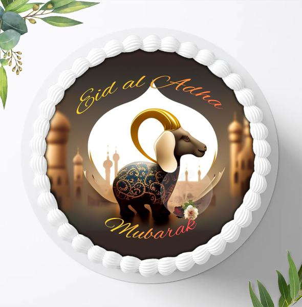 Eid al Adha Mubarak Tortenaufleger Ø 20cm, 1464z